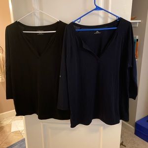 Set of 2 GH Bass v neck tops